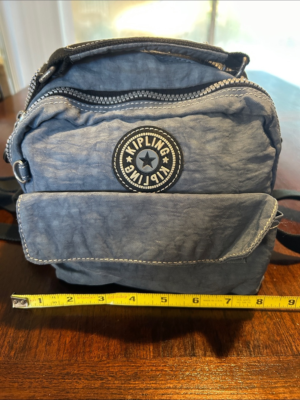 Kipling Presto bag for shoulder, crossbody or waist. Light blue/Denim Blue - Picture 2 of 8